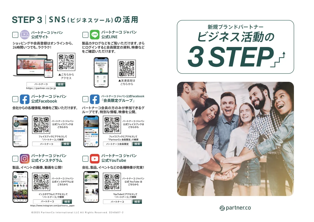 ビジネス活動の3ステップ資料の1ページ目